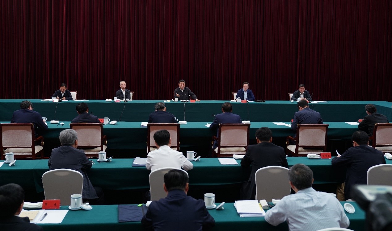 2019年5月20日至22日，中共中央總書記、國家主席、中央軍委主席習近平在江西考察，主持召開推動中部地區(qū)崛起工作座談會并發(fā)表重要講話。新華社記者 謝環(huán)馳 攝 