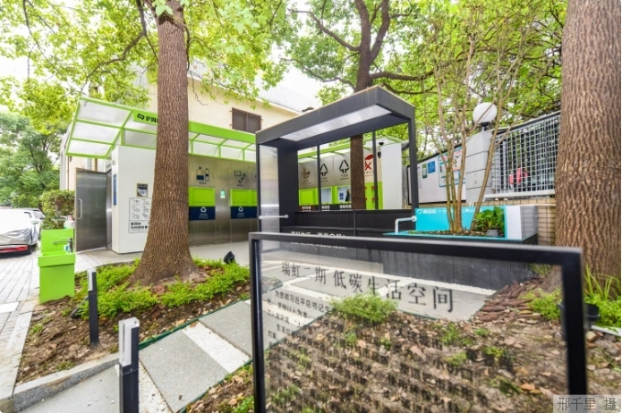 上海市瑞虹二期小區(qū)的低碳生活空間。本報記者 邢千里攝
